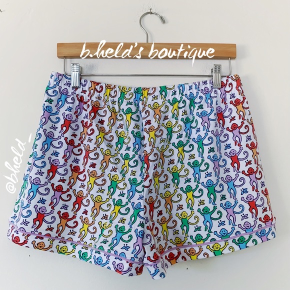 Roller Rabbit Disco Monkey Polo Pajamas in Rainbow Size Medium M Brand New NWT - Picture 14 of 17